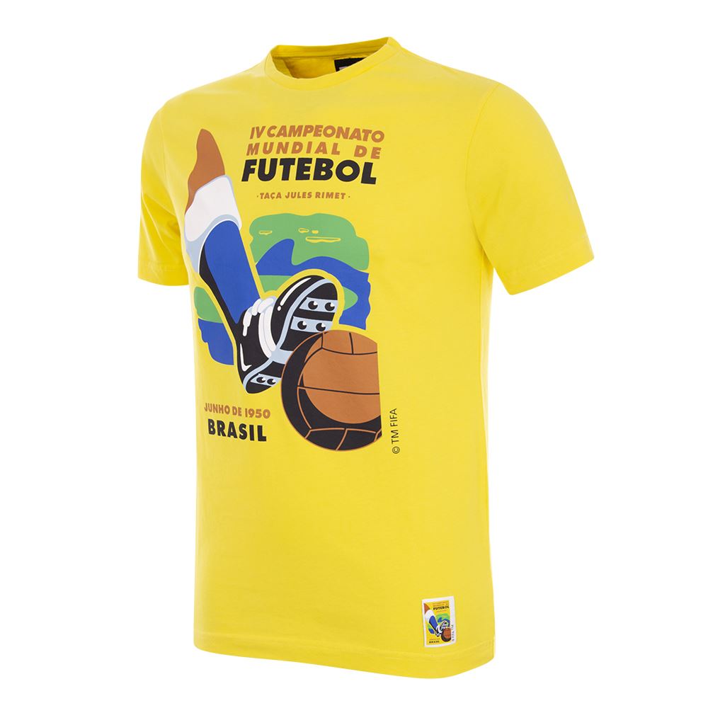 t-shirt copa football brazilië wereldbeker 1950