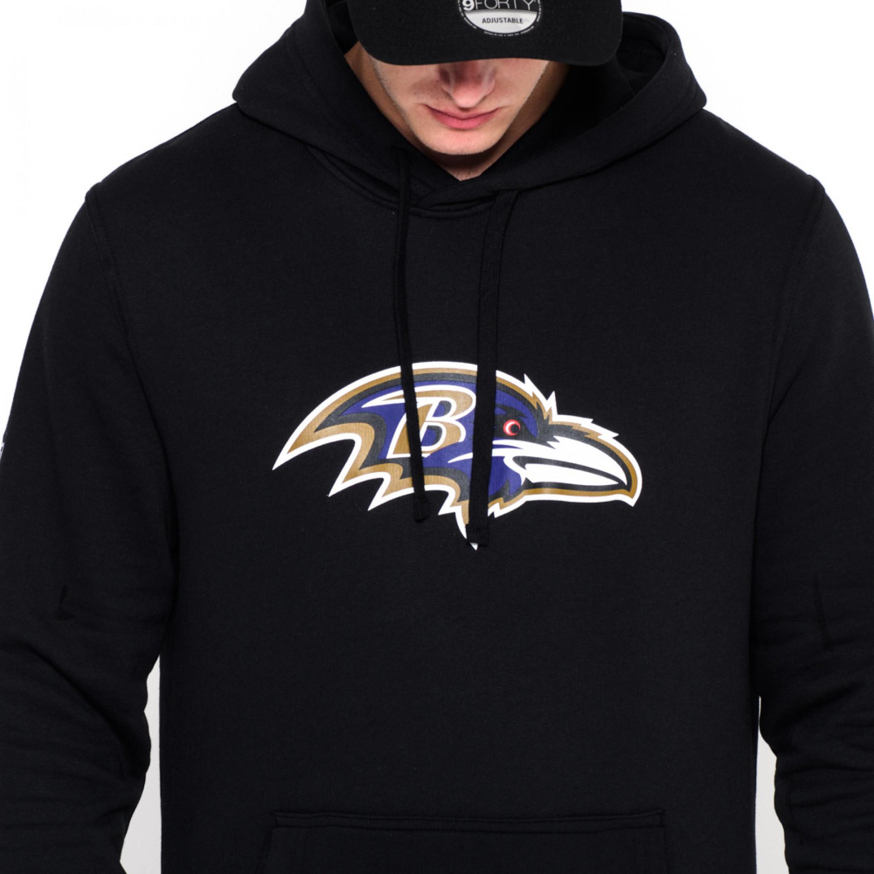Sweat   capuche New Era  avec logo de l'équipe Baltimore Ravens