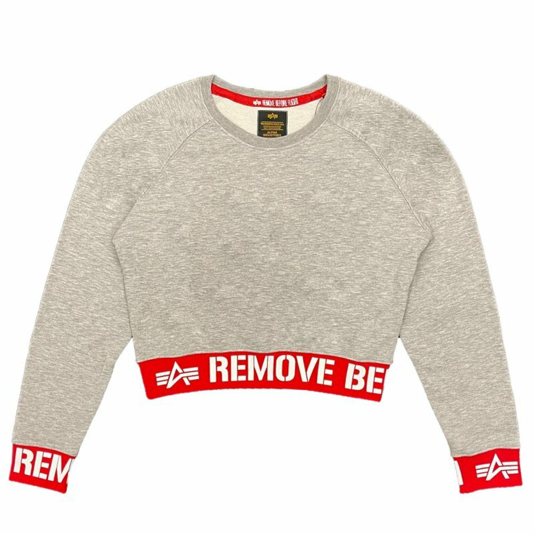 Dames sweatshirt Alpha Industries RBF Cropped