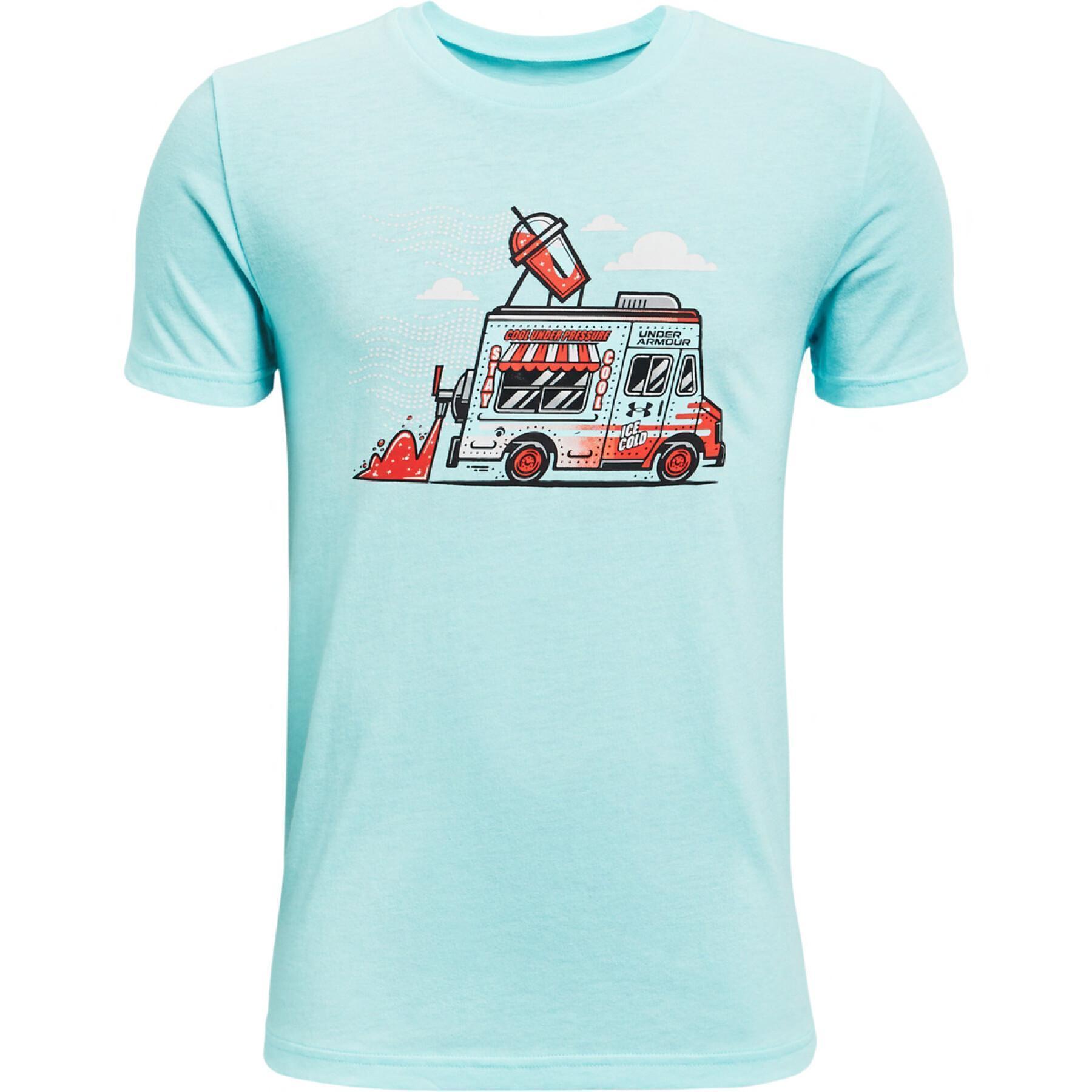 Jongens-T-shirt Under Armour à manches courtes SP Ice Cream Truck