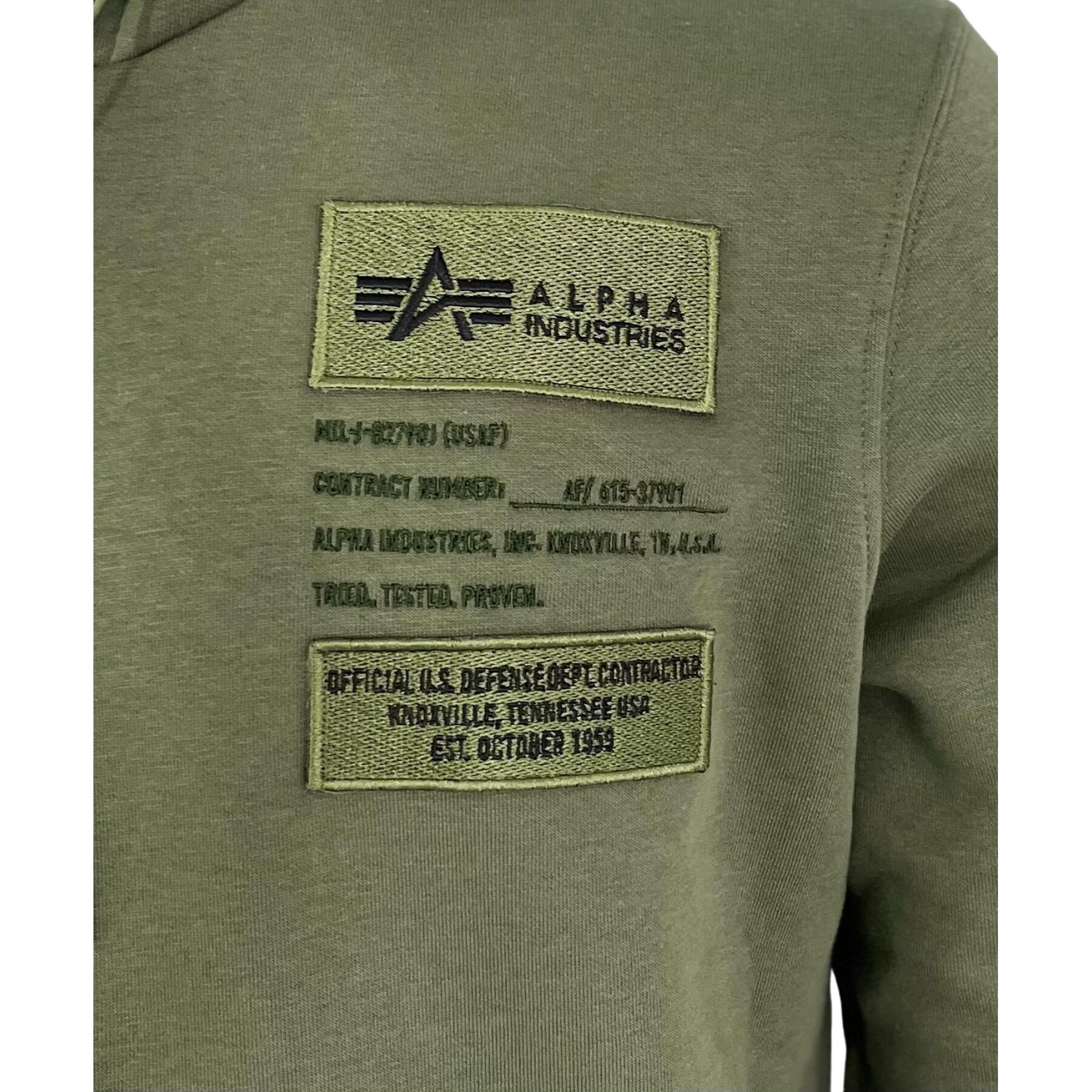 Hooded sweatshirt Alpha Industries Patch LF