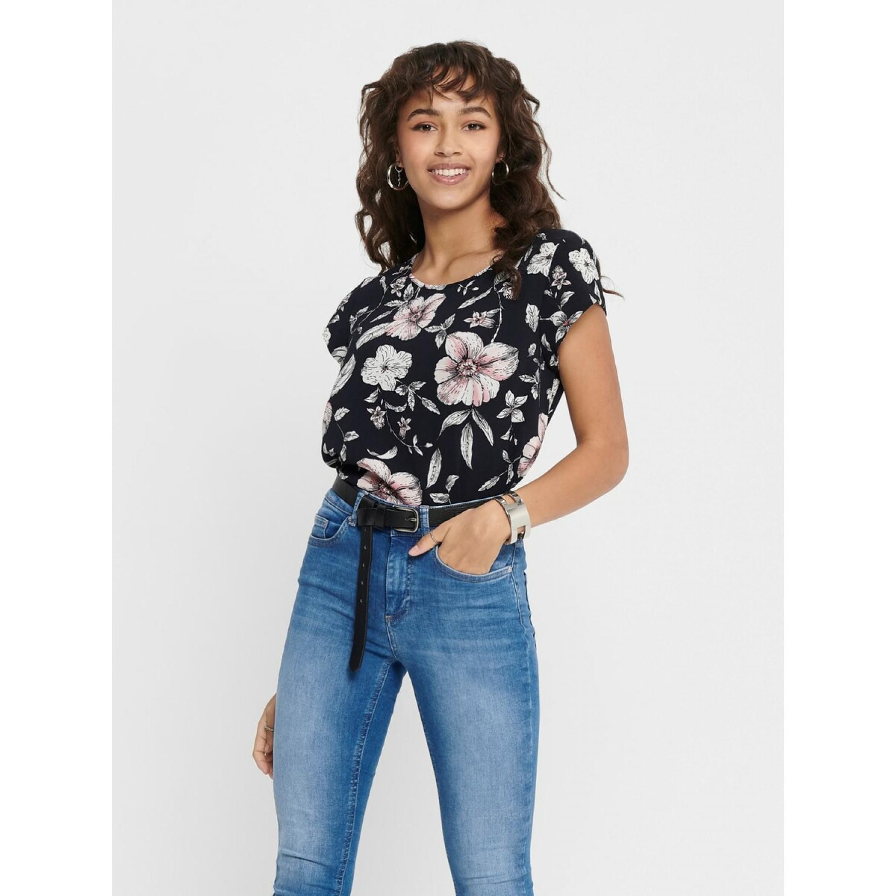 Vrouwen top Only Vic manches courtes