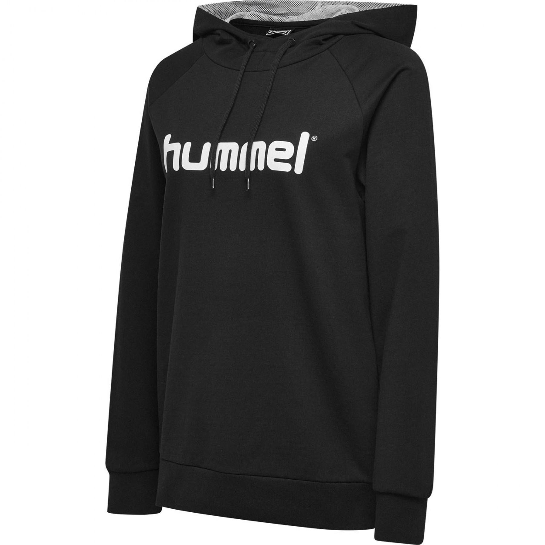Dames sweatshirt met capuchon Hummel Cotton Logo