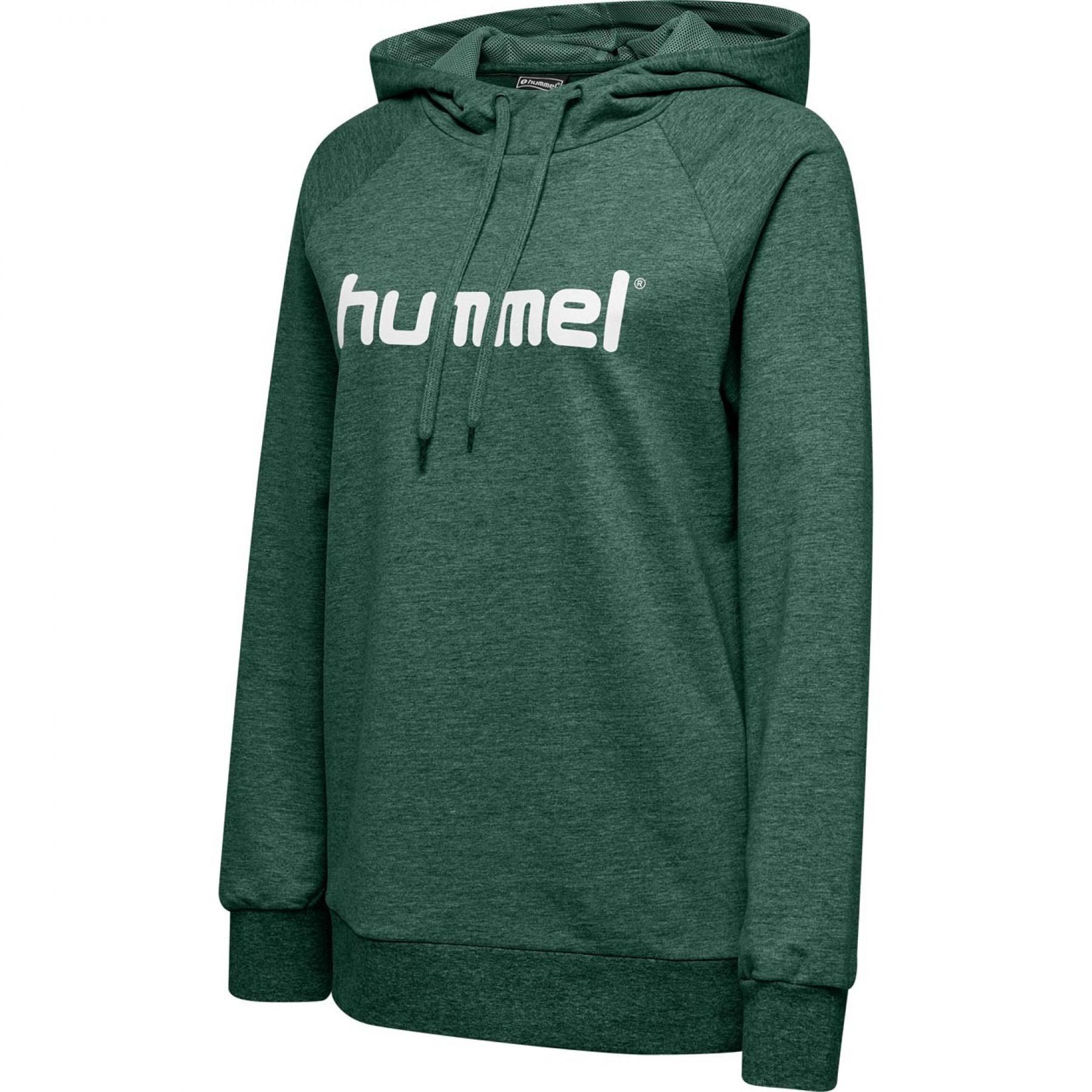 Dames sweatshirt met capuchon Hummel Cotton Logo