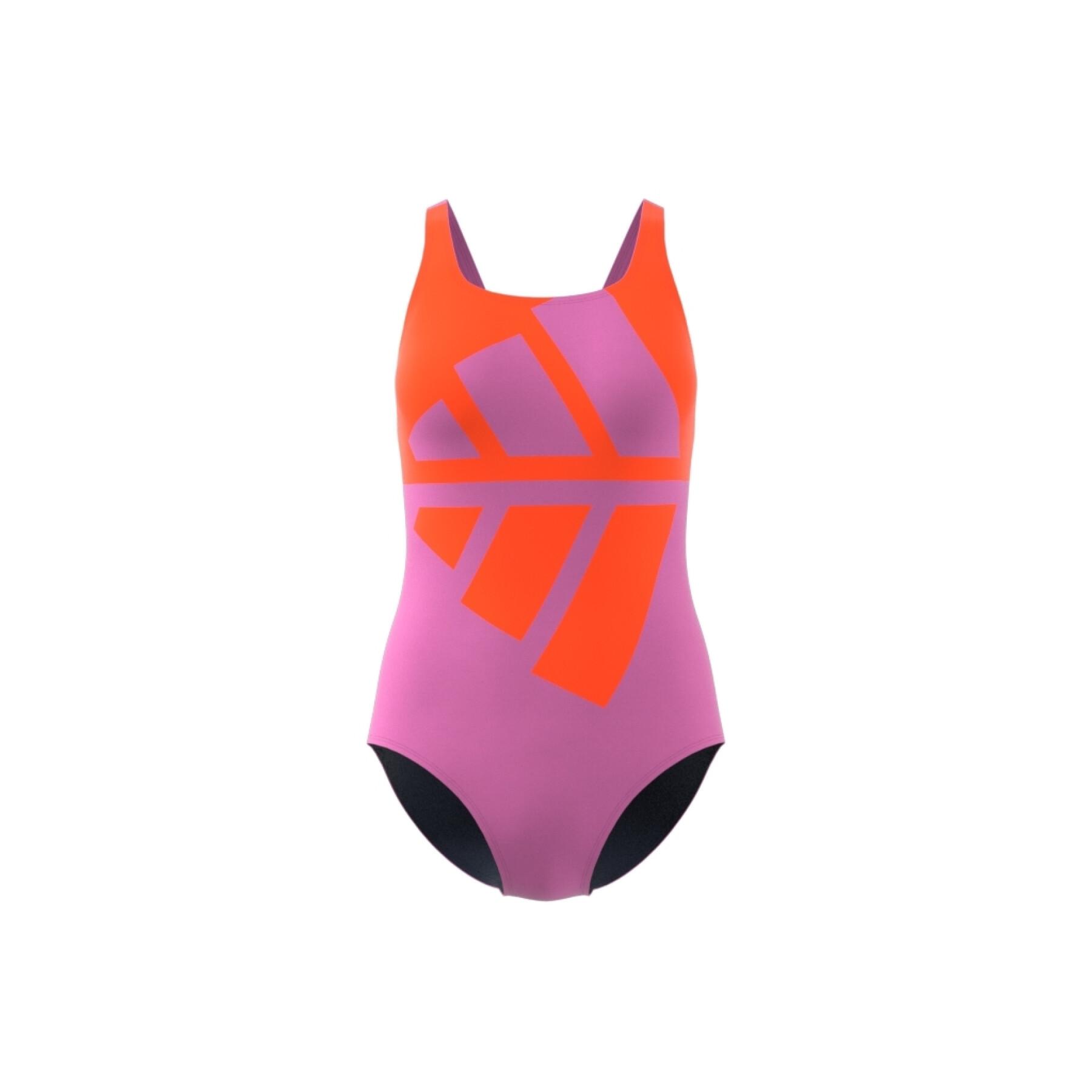 1-delig grafisch zwempak met logo voor dames adidas