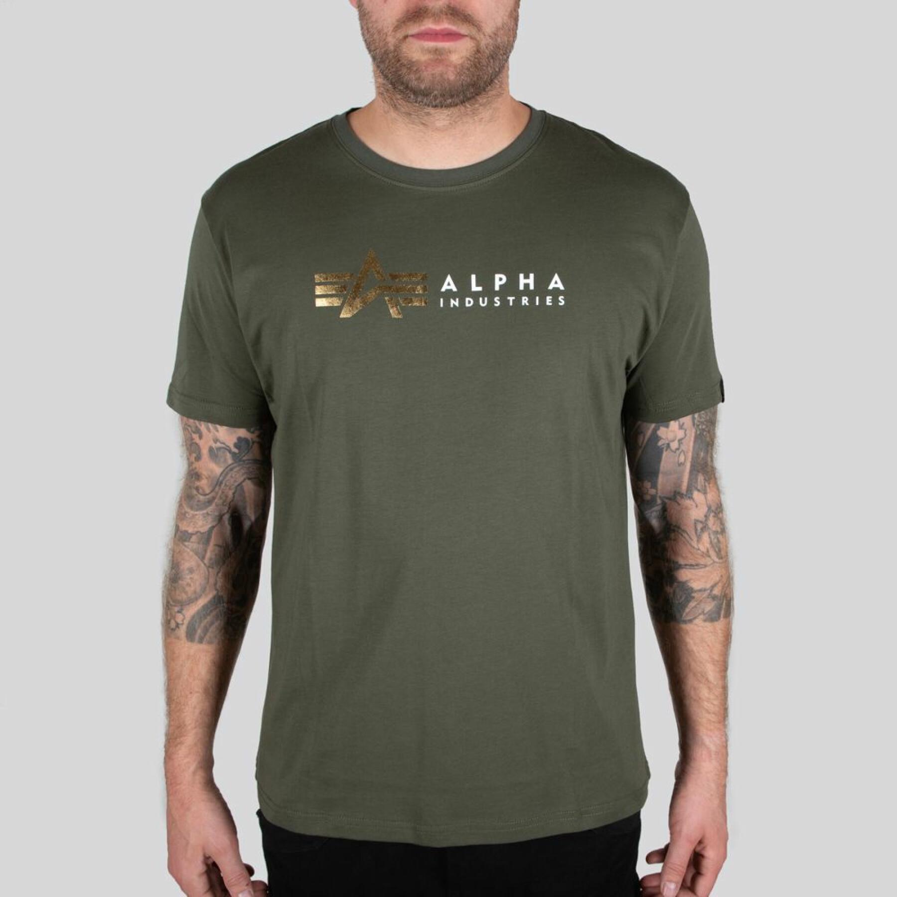alpha industrie label t-shirt