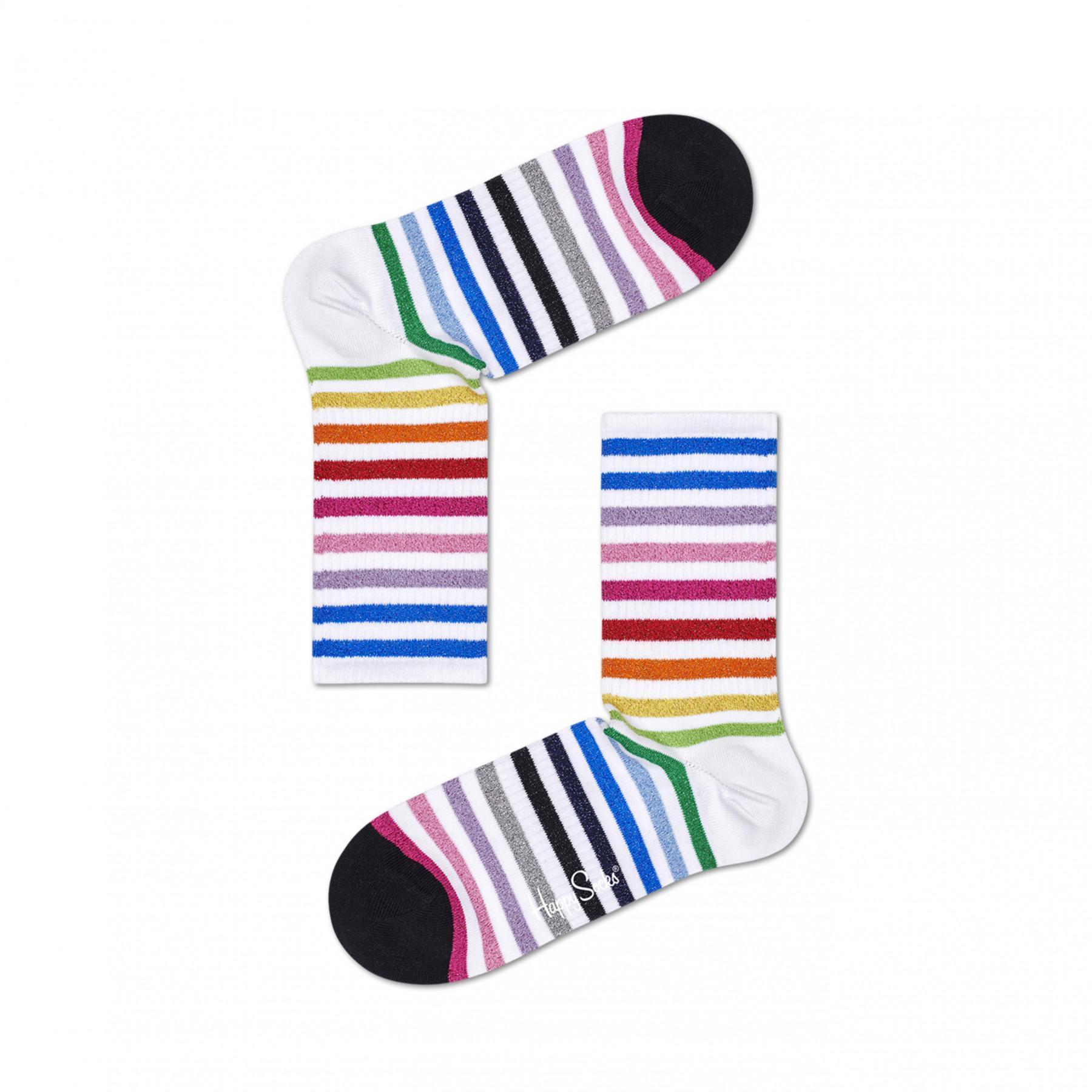 Sokken Happy Socks Rainbow Stripe 3/4 Crew