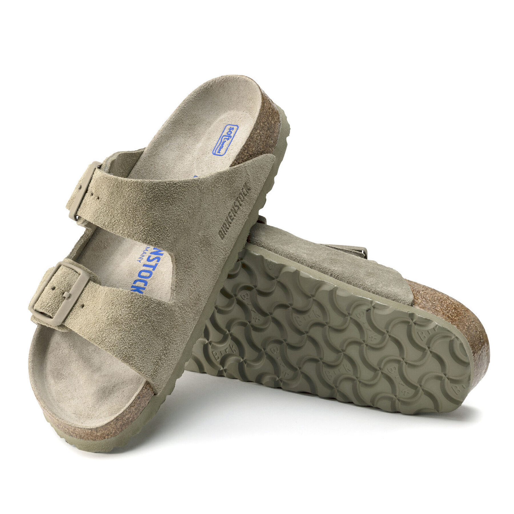 Leren sandalen Birkenstock Arizona Suede