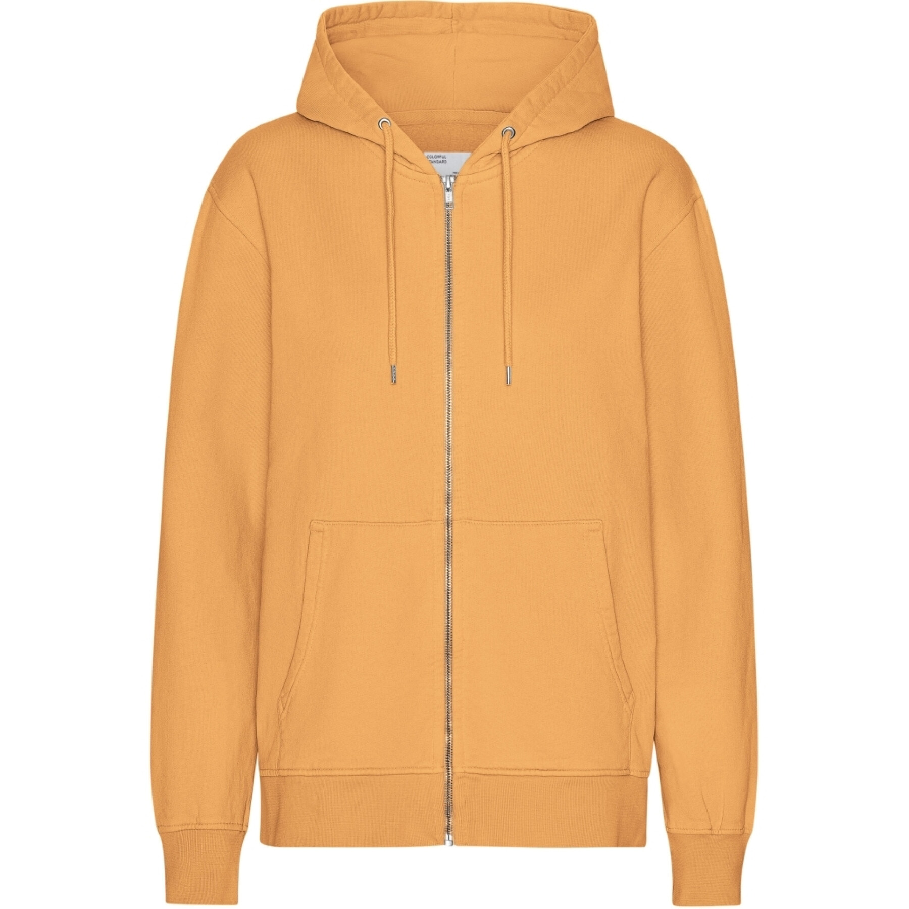 Hooded sweatshirt met rits Colorful Standard Classic Organic Sandstone Orange