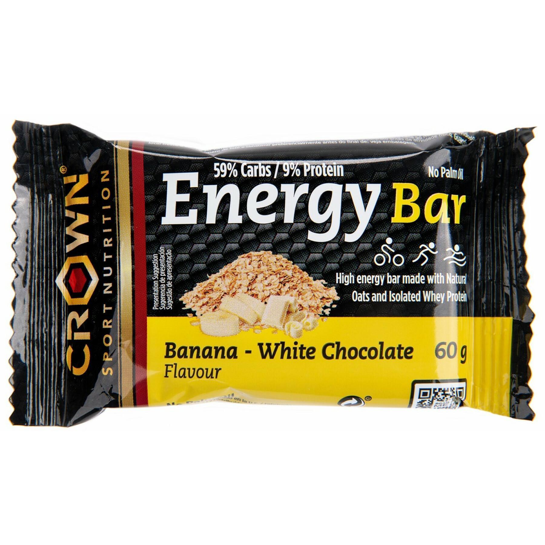 Voedingsreep Crown Sport Nutrition Energy - banane et chocolat blanc - 60 g