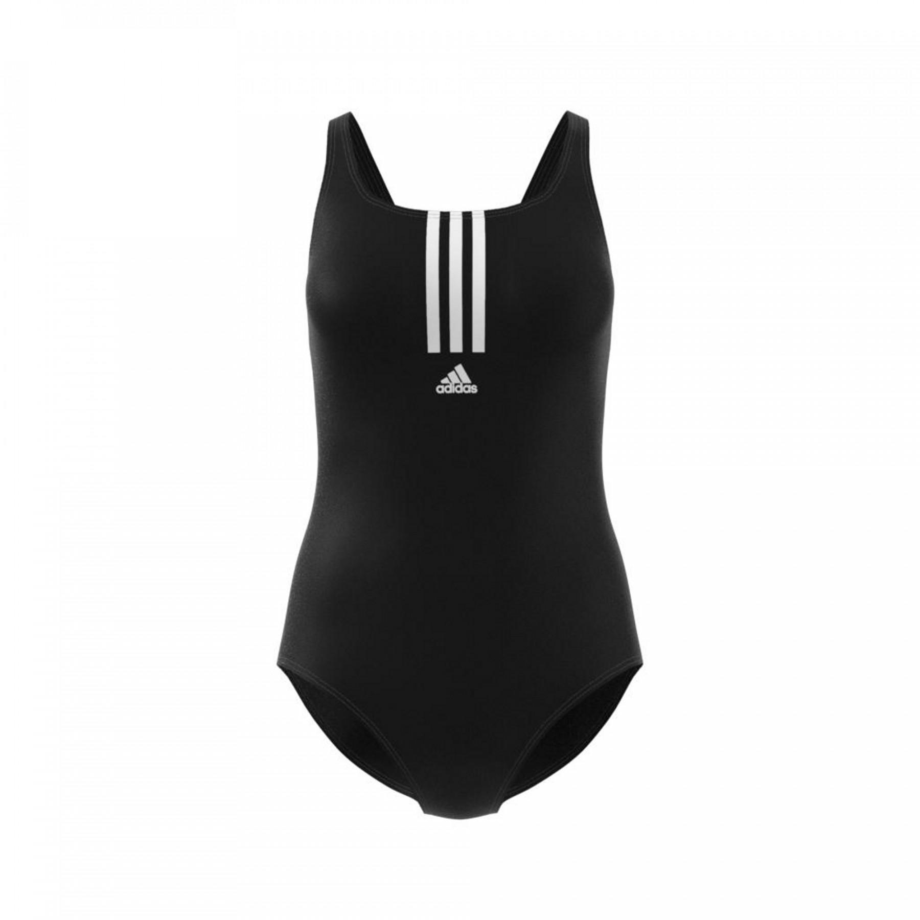 Dames zwempak adidas SH3.RO Mid 3-Stripes