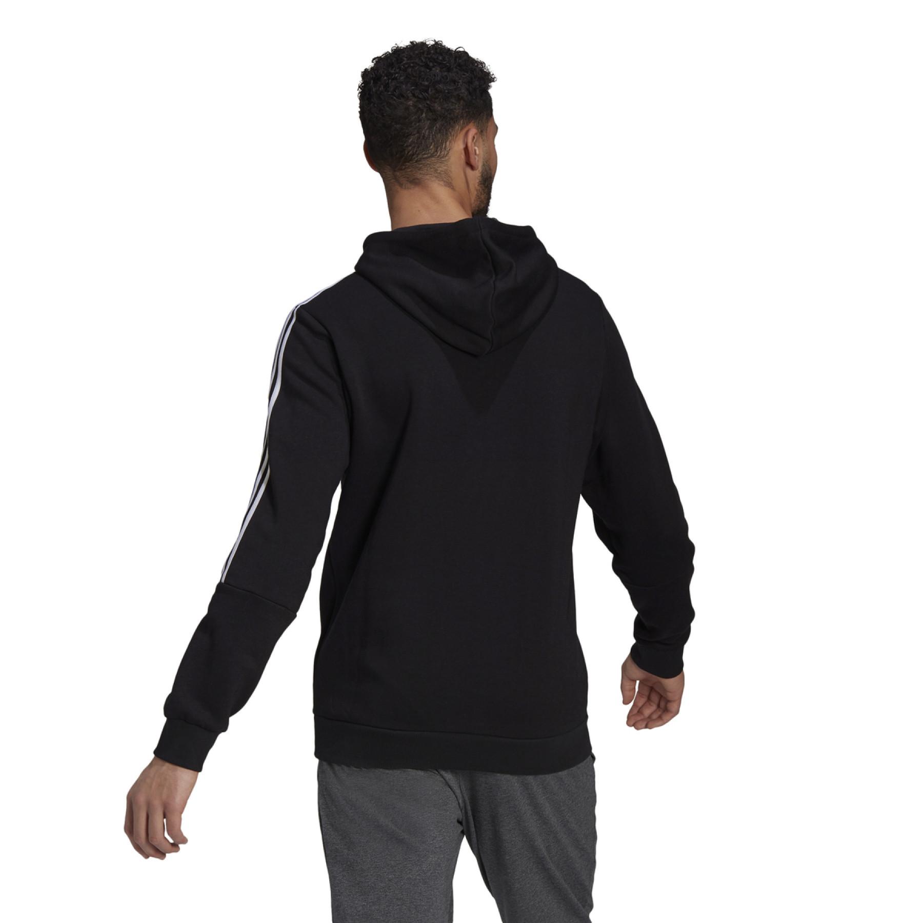 Hooded sweatshirt adidas Essentials Fleece Cut 3-Bandes