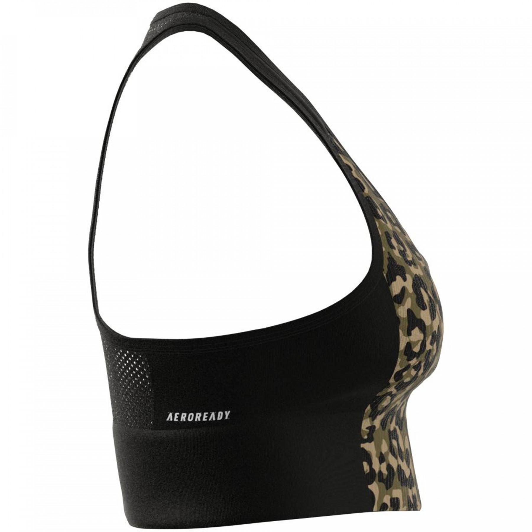 Damesbeha adidas Aeroready Designed 2 Move Leopard Imprimé