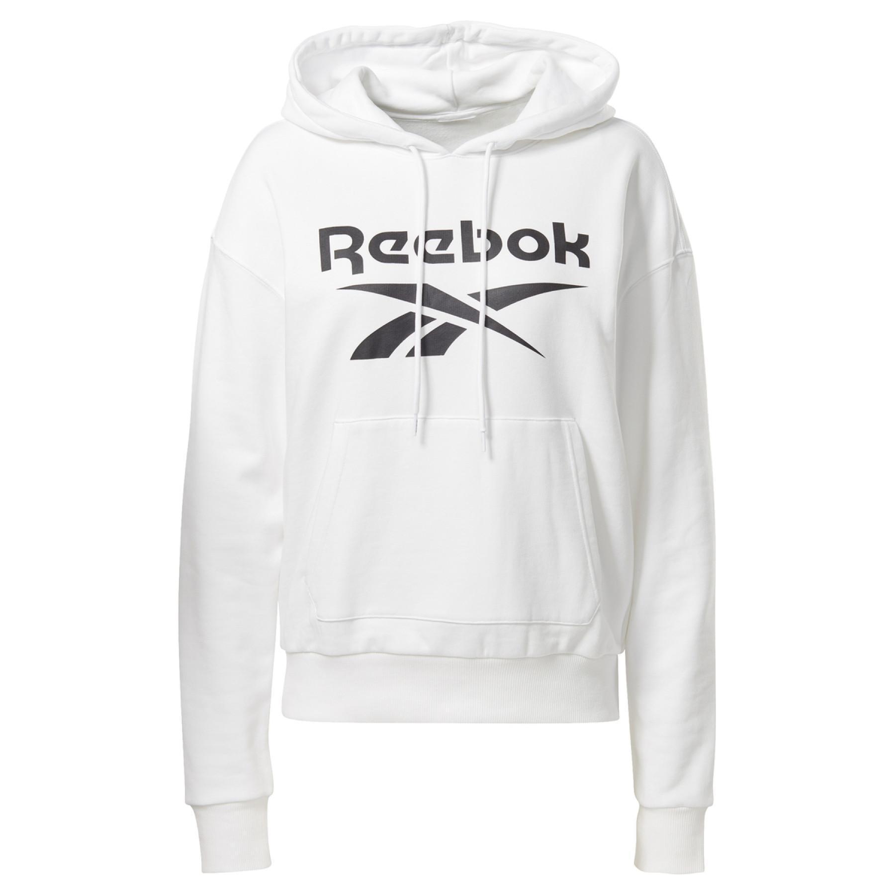 Dames sweatshirt met capuchon Reebok Identity Logo French Terry