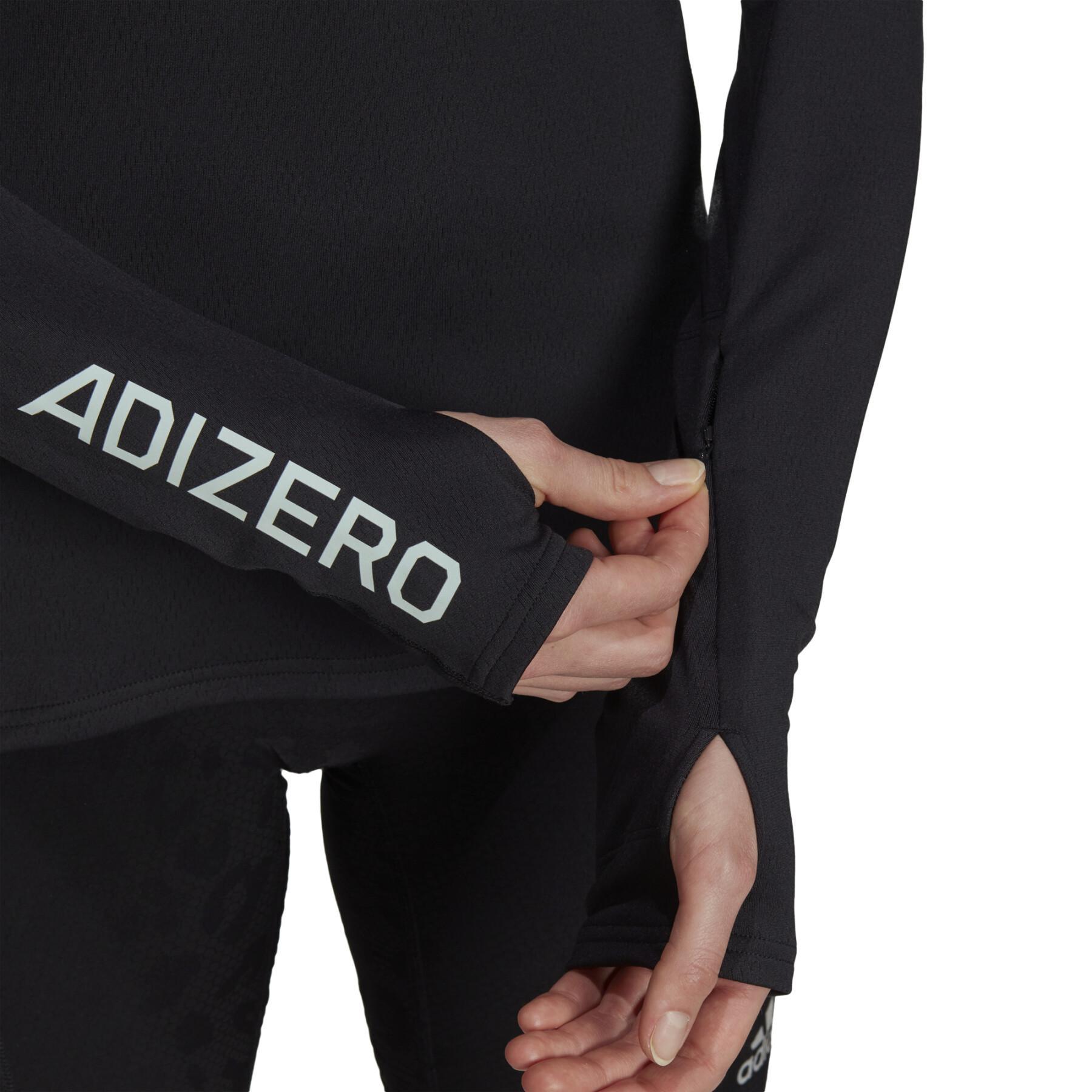 Sweatshirt vrouw adidas Adizero 1/2 Zip