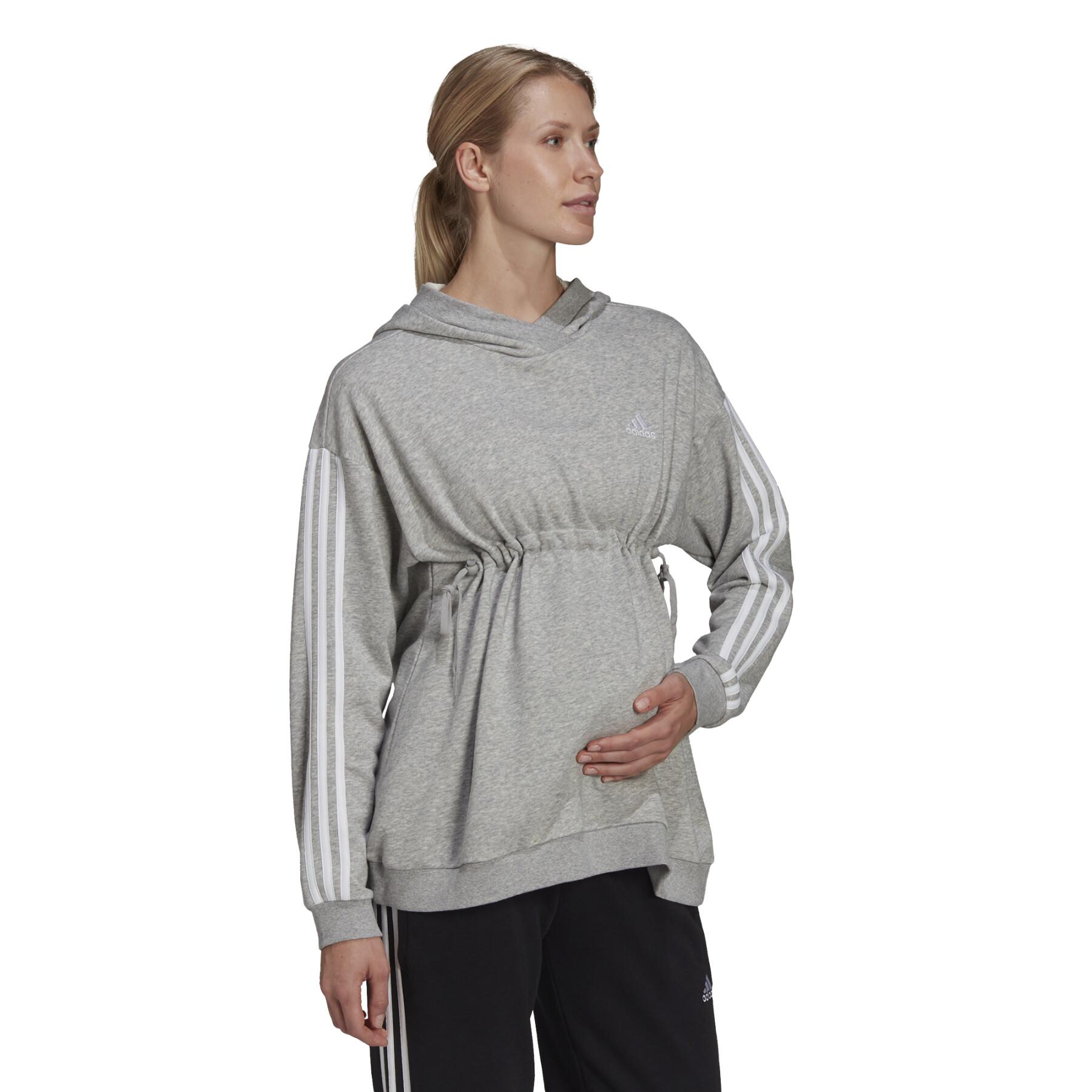 Dames sweatshirt met capuchon adidas Essentials Cotton 3-Stripes