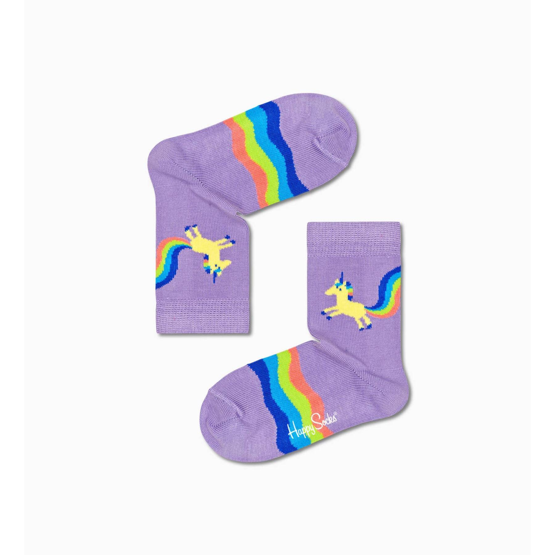 Kindersokken Happy socks Rainbow Tail