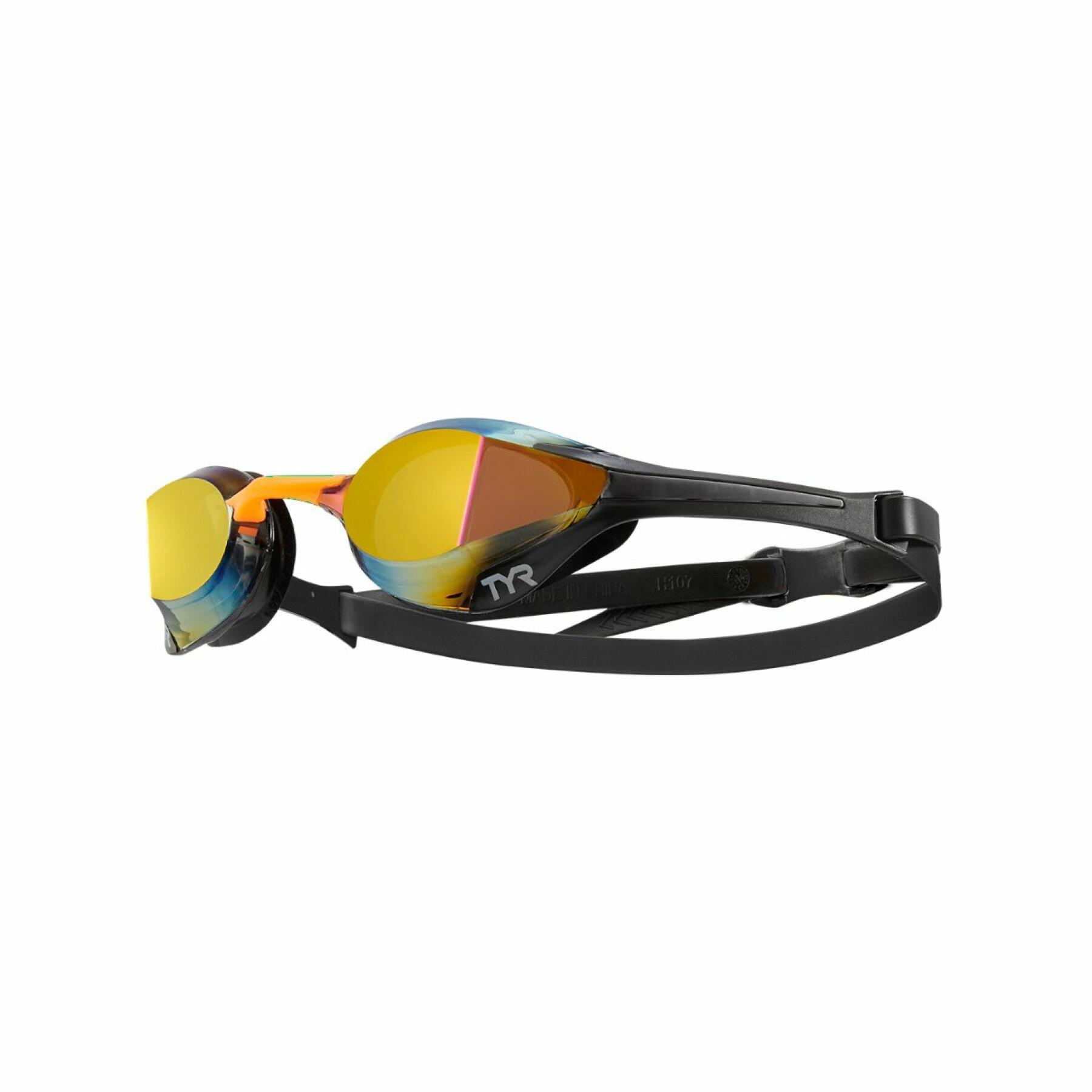 Zwembril TYR tracer-x elite mirrored racing goggles