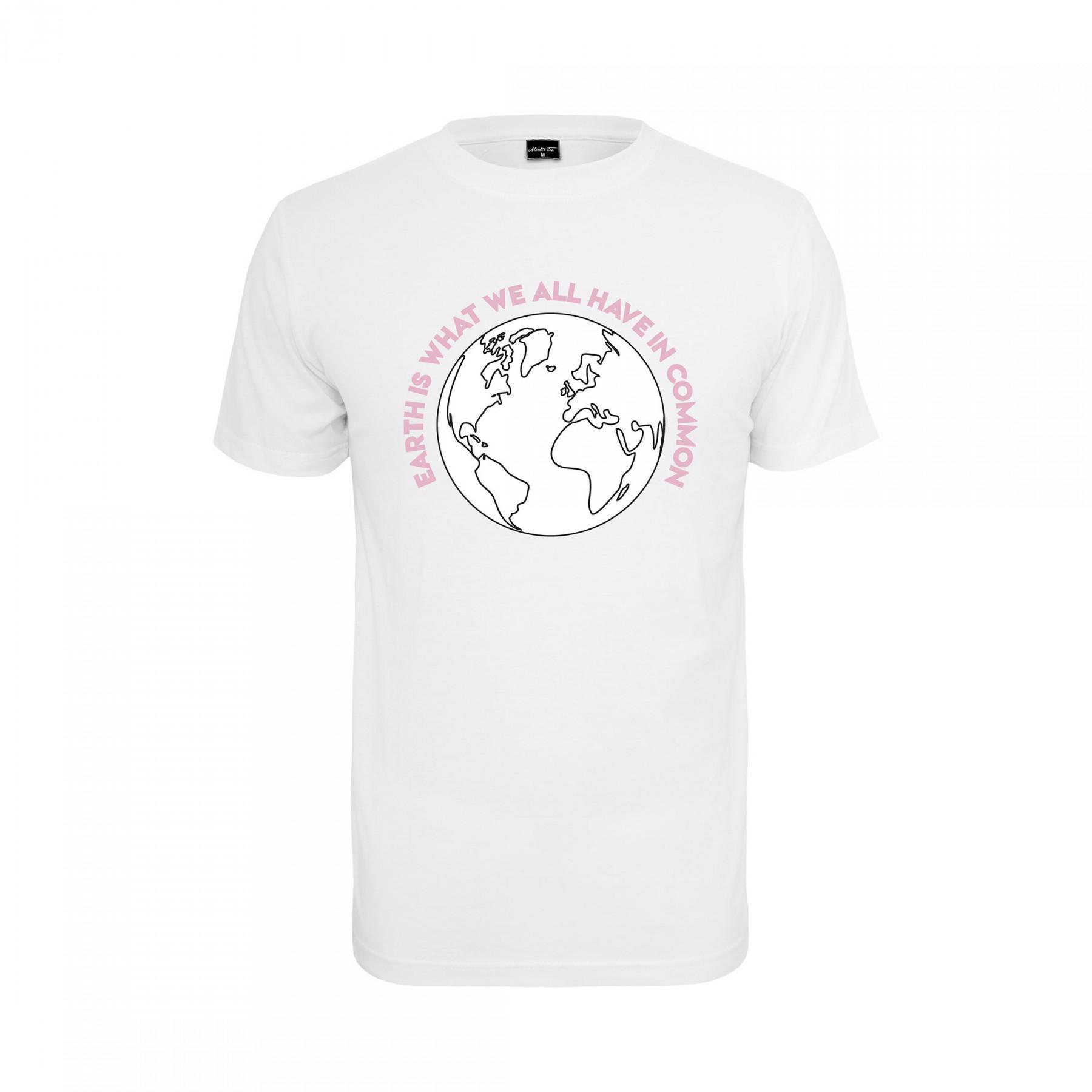 Dames-T-shirt Mister Tee planet earth