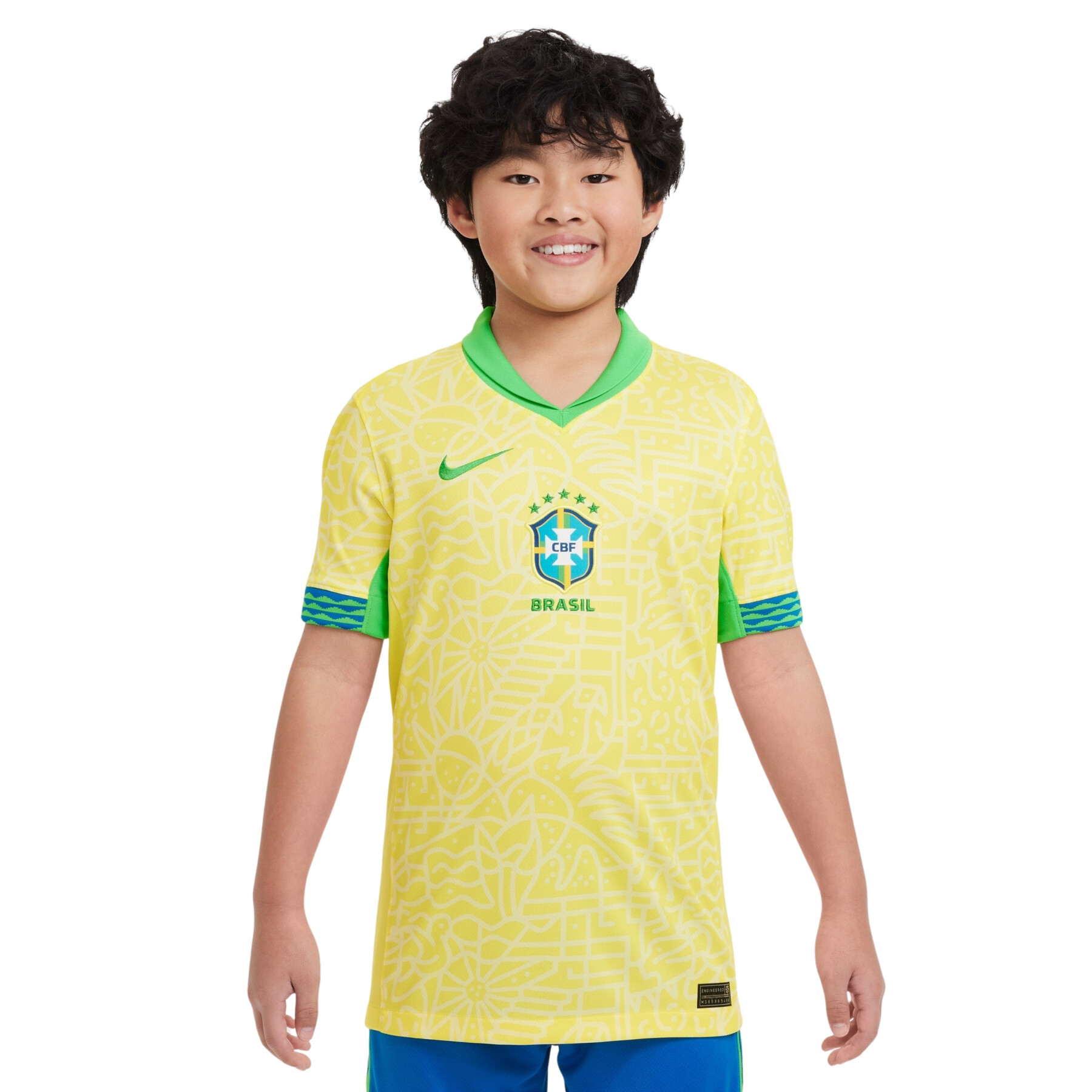 Thuisshirt voor kinderen Brésil Copa America 2024