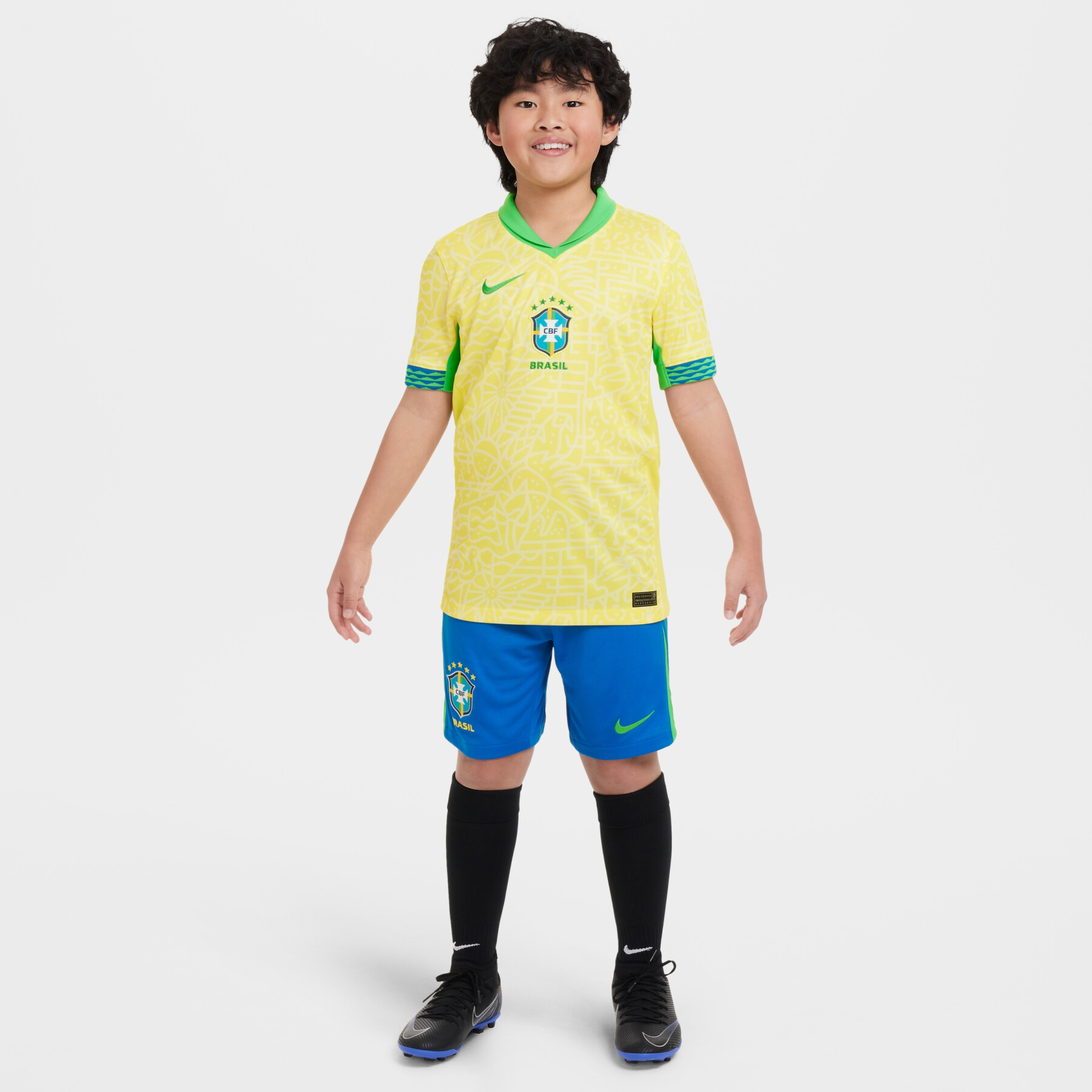 Thuisshirt voor kinderen Brésil Copa America 2024