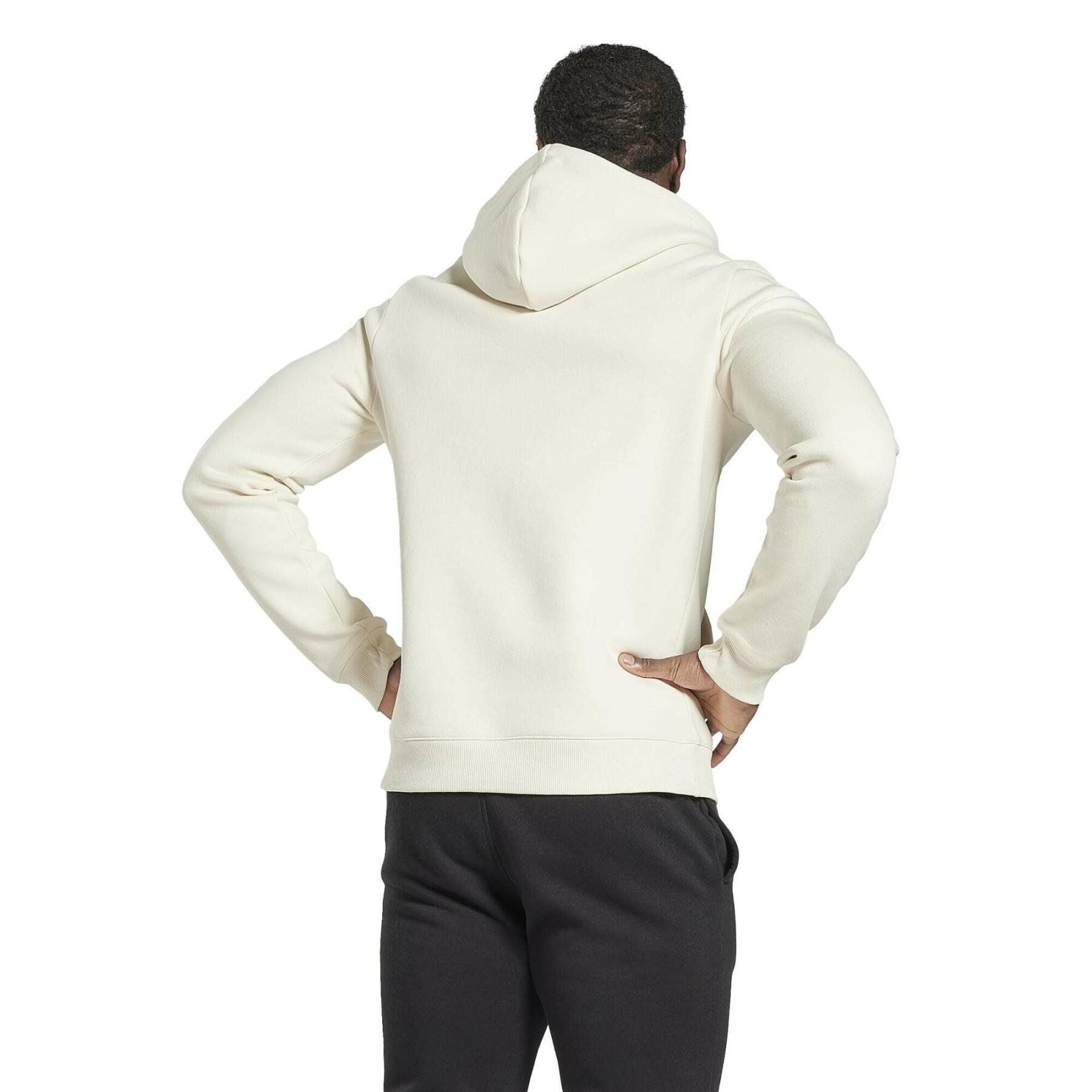 Fleece sweatshirt met capuchon en ritssluiting Reebok Identity