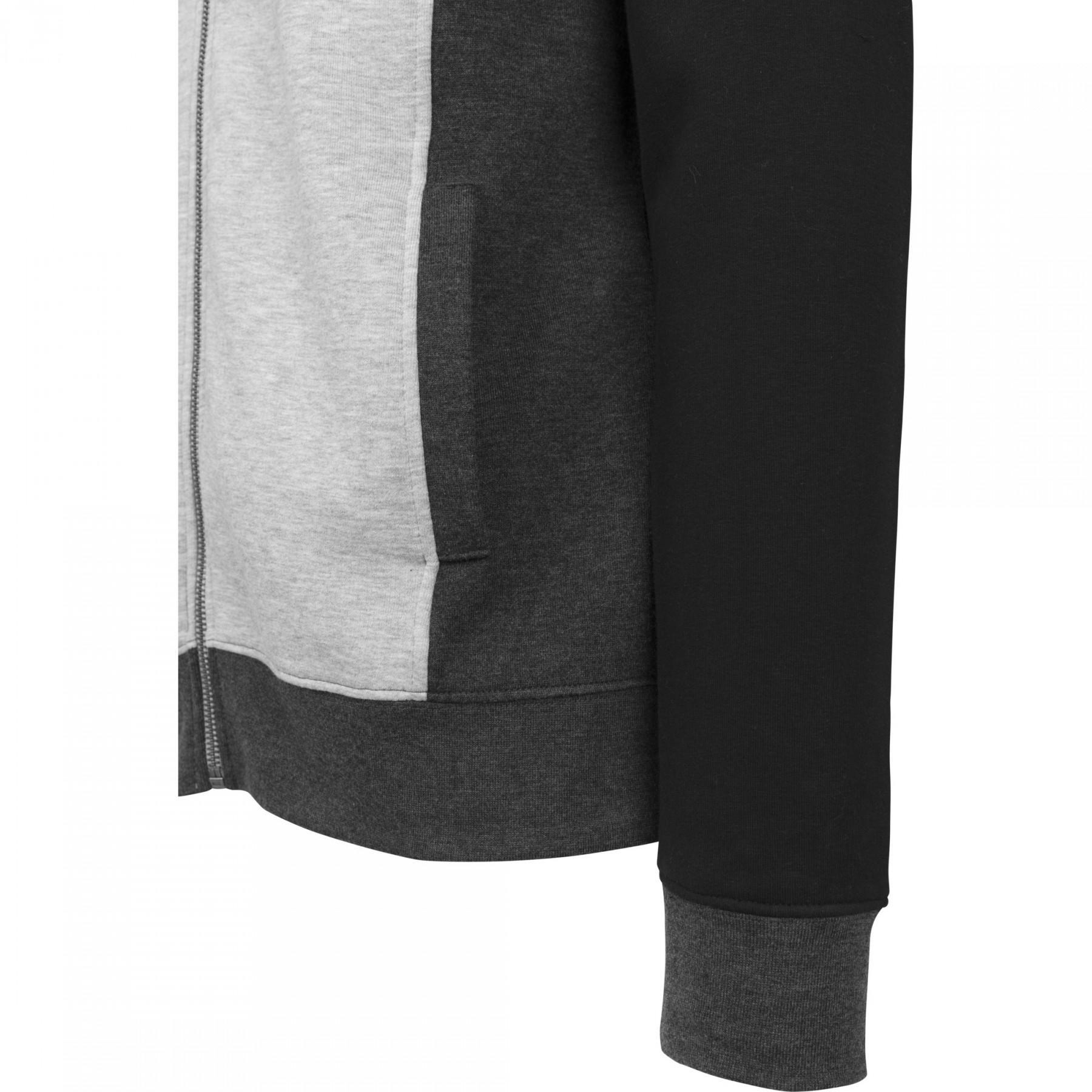 Hooded sweatshirt urban classic 3-tone sweat zip