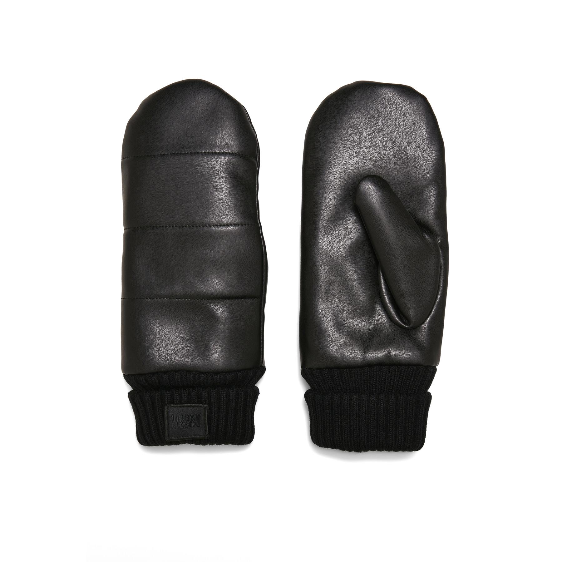 Handschoenen Urban Classics Puffer Imitation Leather Gloves