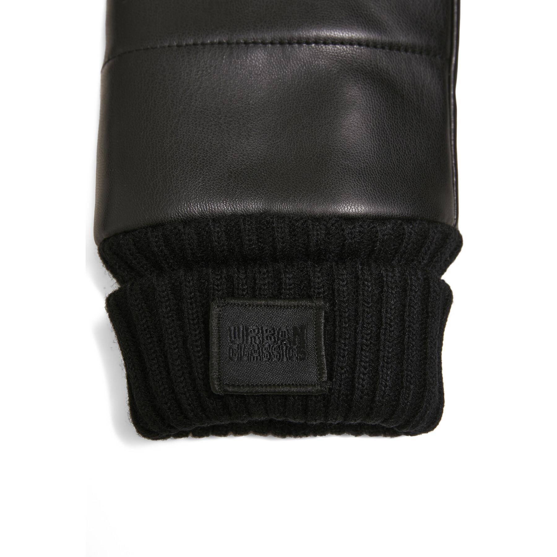 Handschoenen Urban Classics Puffer Imitation Leather Gloves