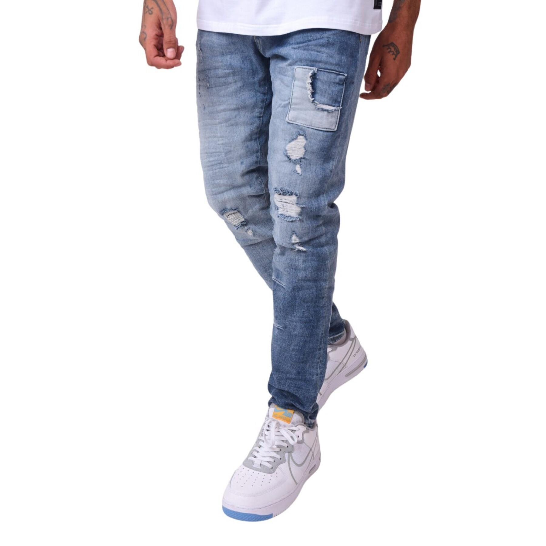Skinny jeans met opgestikte inzetstukken Project X Paris