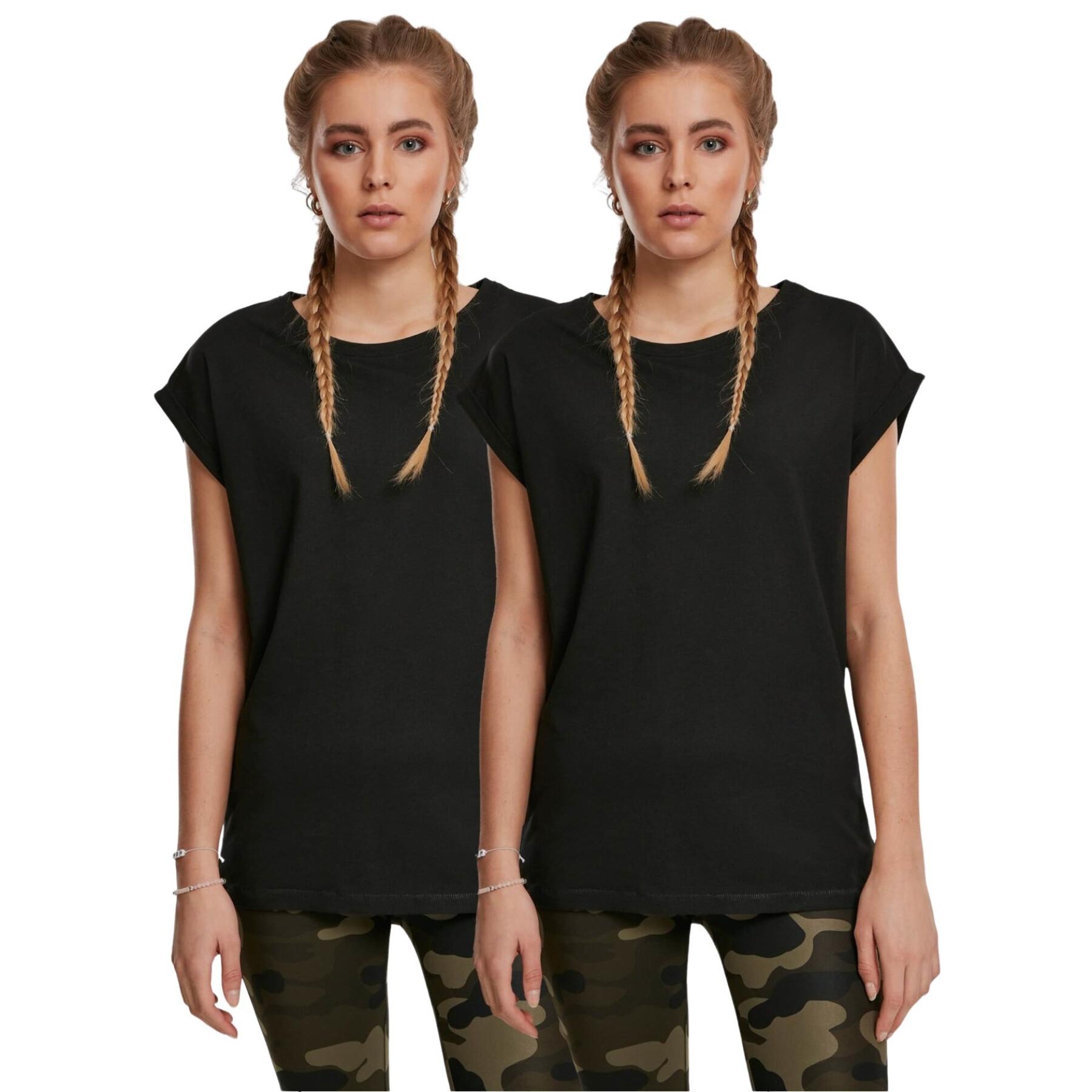 T-shirts met verlengde schouder voor dames Urban Classics (x2)