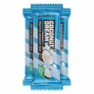 Pak van 20 doosjes proteïne dessert reep snacks Biotech USA - Coco