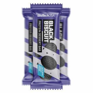 Pak van 20 proteïne dessertrepen Biotech USA - Black Biscuit
