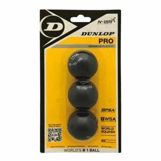 Set van 3 squashballen Dunlop pro blister