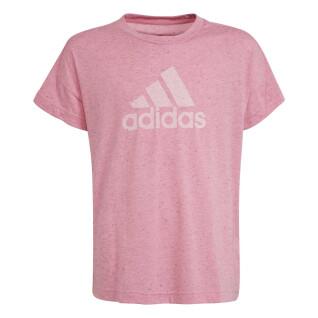 Los katoenen T-shirt met sportopdruk voor meisjes adidas Future Icons