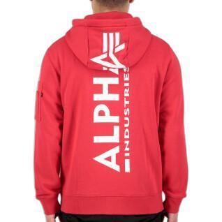 Sweatshirt bedrukte rits op de rug Alpha Industries