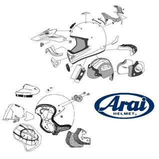Voorventilatie voor motorhelmen Arai TD3 Duct