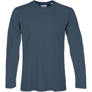 T-shirt met lange mouwen Colorful Standard Classic Organic petrol blue
