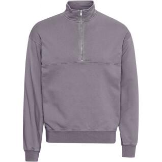 Sweatshirt 1/4 rits Colorful Standard Organic purple haze