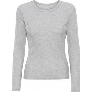 Geribd dames-T-shirt met lange mouwen Colorful Standard Organic heather grey