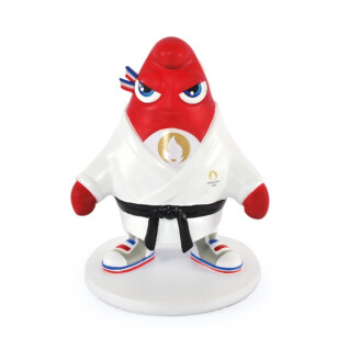 Olympische mascotte figuur judo pose Doudou & compagnie