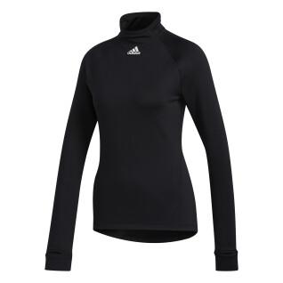 Dames-T-shirt adidas COLD.RDY Mock-Neck Long Sleeve Training