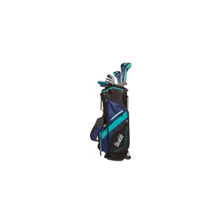 Kit (tas + 8 clubs) rechtshandig vrouw Boston Golf deluxe 8.5" 1/2 série