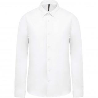 Overhemd met lange mouwen Kariban Popeline blanc