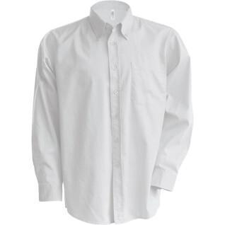 Overhemd met lange mouwen Kariban Oxford blanc