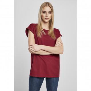 Dames-T-shirt Urban Classics organic extended shoulder (grandes tailles)