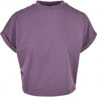 Dames-T-shirt Urban Classics short pigment dye découpé-grandes tailles