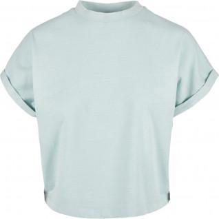 Dames-T-shirt Urban Classics short pigment dye découpé-grandes tailles