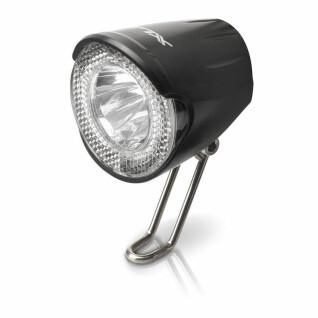 led fietslamp met schakelaar + lichtstand XLC CL-D02 20Lux Nirosta