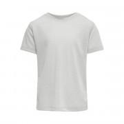Meisjes-T-shirt Only kids manches courtes Silvery